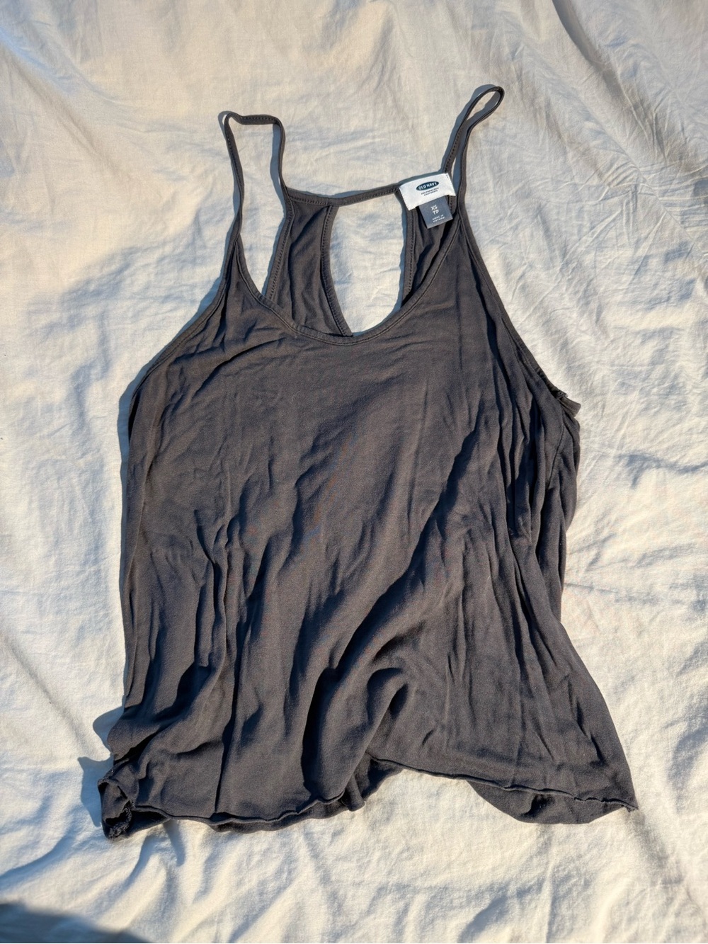 Old Navy Grey Tank Top with Thin Straps